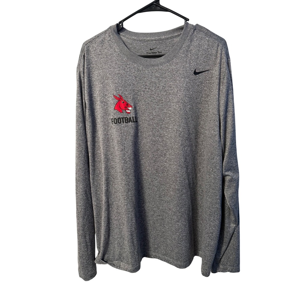 Nike Long Sleeve Men XL Gray UCM Mules Football Dri-FIT